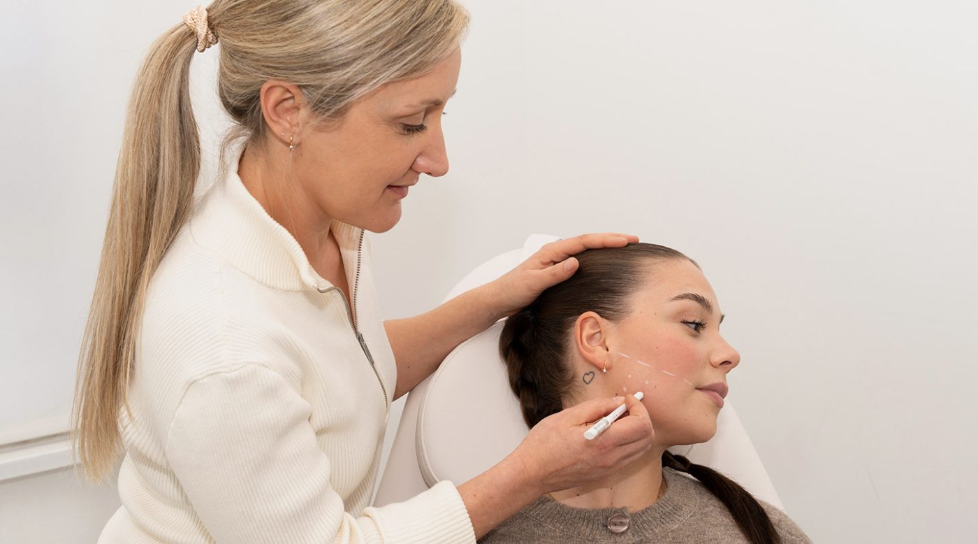 Vorbereitung einer Botox-Behandlung